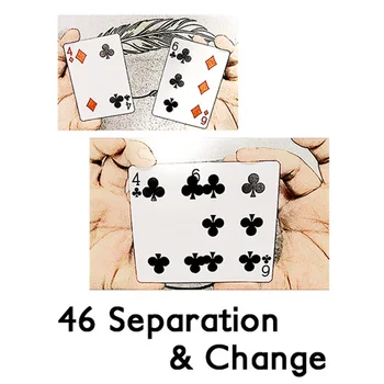 46 Atdalīšanas & Pārmaiņu Posmā Slēgt Magia Vizuālo Karti, Magie Mentalism Ilūziju Veidojums Aksesuārus Kartes Atdalīšanas & Mainīt Mgica