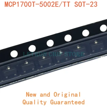 50GAB MCP1700T-5002E/TT SOT-23 MCP1700T 5V SOT23 SMD Tranzistors jaunu un oriģinālu IC Chipset