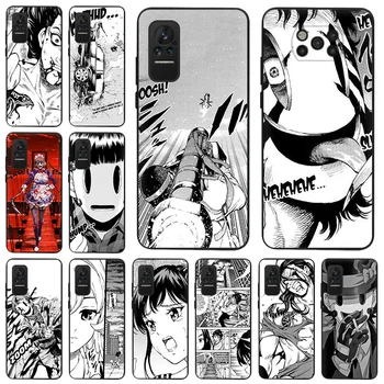 Anime daudzstāvu Iebrukuma Matēts Anti-Kritums Phone Gadījumā Xiaomi Mi Poco X4 X3 Pro 5G NFC M4 M3 F3 GT F1 A2 9 8 Lite 9T Mīksto Segumu