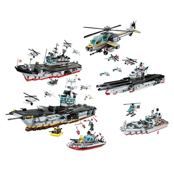 Apgaismo Celtniecības Bloku Militāro Kaujas Jūras Spēku Enterprise Gaisa Kuģu Kaujas Grupas Izglītības Ķieģeļi Rotaļlieta Puika Dāvanu