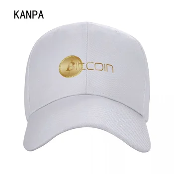 Bitcoin Grafiskais Pieaugušo, Vīriešu, Sieviešu Casquette Cepures Āra Saules Aizsardzības Caps Beisbola cepure 1GB Pielāgotu Logo / Attēlu