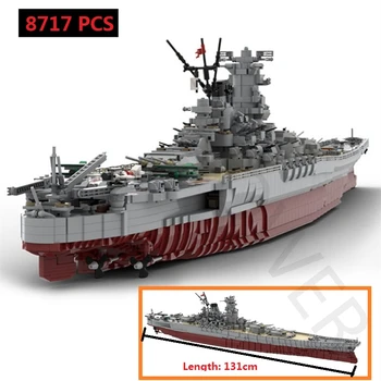 Buildmoc Space Battleship Yamato Modeļu Sērija Bleizeri Japāna KM Celtniecības Bloki, Montāžas Filmu Kolekciju, Ķieģeļu Bērniem, Rotaļlietas, Dāvanas,
