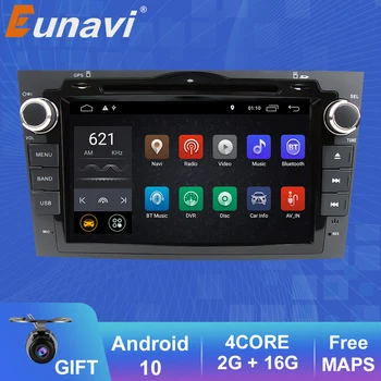 Eunavi 2 Din Androd 10 Auto DVD Atskaņotājs Honda CRV 2006 2007 2008 2009 2010 2011 Auto Radio Stereo 1024*600 HD TDA7851 DSP 4G