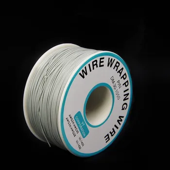 EziUsin Metināšanas kabelis PCB Džemperis plates 0.2 mm, Stieple-Ietīšana Elektronisko Vadu 30AWG Kabeļu 250m Pelēks 30AWG 0.5 mm