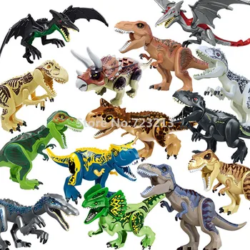 Feleph Jurassic Dzīvnieku Dinozauru Ķieģeļi Tyrannosaurus Rex Pterosaurs Velociraptor Skaitļi Modeli, Celtniecības Bloki, Rotaļlietas Bērniem