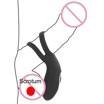 Klitora stimulācija, 9 Režīmi Tālvadības Seksa Rotaļlietas Pāriem Kavēšanās Ejakulācijas Cockring Vibrators Regulējamu Siksniņu