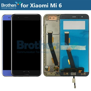 LCD Ekrāns Xiaomi Mi 6 Mi6 LCD Displejs ar pirkstu Nospiedumu, lai Xiaomi 6 Mi6 LCD Montāža Touch Screen Digitizer Darba Pārbaudīta