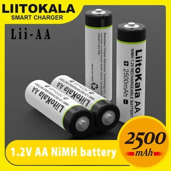 Liitokala 1.2 V AA 2500mAh Ni-Mh uzlādējamās baterijas AA uz Temperatūras rādītāju tālvadības pulti, peli, rotaļlietas bateriju kamera