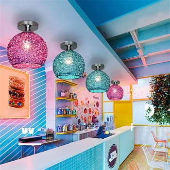 Moderns Griestu Gaismas Multicolor Alumīnija E27 Lampas guļamistabas, dzīvojamā istaba eju koridorā restorāns bārs kafejnīca