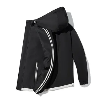 Moderns vīriešu jaka Jauns mētelis Izmēģinājuma gadījuma modes sporta vīriešu pelēkā vārna moderns jaka