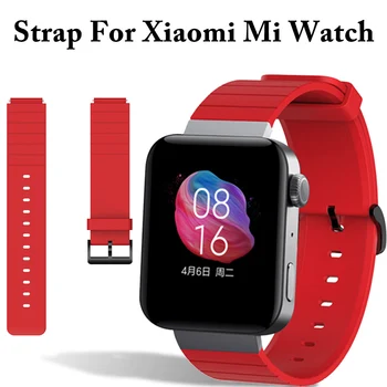 New Augstas Kvalitātes Silikona Watchband Par Xiaomi Mi Skatīties Joslas Nomaiņa Aksesuāri Rokas Josta Xiaomi Mi Pulksteņu Siksniņas