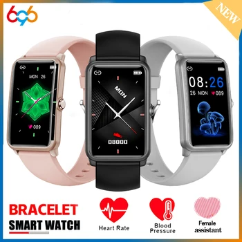 New Smart Watch Men Band 6 sirdsdarbība, Asins Spiediena Monitoru, Fitnesa Rokassprādze IP68 Ūdensnecaurlaidīga Smartwatch Sievietes Par Android, iOS