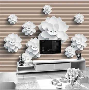 Pasūtījuma papel DE parede infantil cietā balta fona sienu gleznojumi, lai dzīvojamā istabā TV sienas guļamistabā, līmplēves, kas papel DE parede