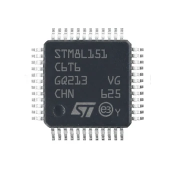 STM8L151C6T6 LQFP-48 STM8L151 MCU Mikrokontrolleru Mikroshēmu (IC) integrālā shēma Pavisam Jaunu Oriģinālu