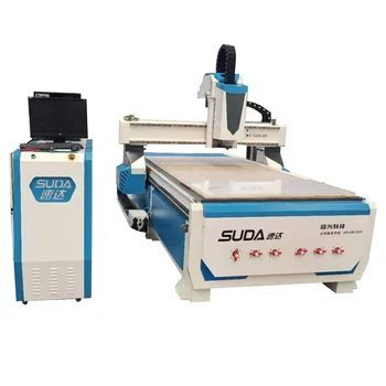 SUDA CNC mašīnām piegādātājs liela ātruma 3d koksnes griešanas un slīpēšanas mašīnas 4 ass 1325 cnc router