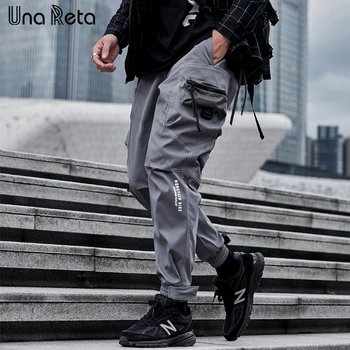 Una Reta high street Cilvēks Bikses 2022 Jaunu Joggers Hip Hop sānu kabatas Bikses Vīriešu Ikdienas Harajuku Kravas Bikses Vīriešu Streetwear